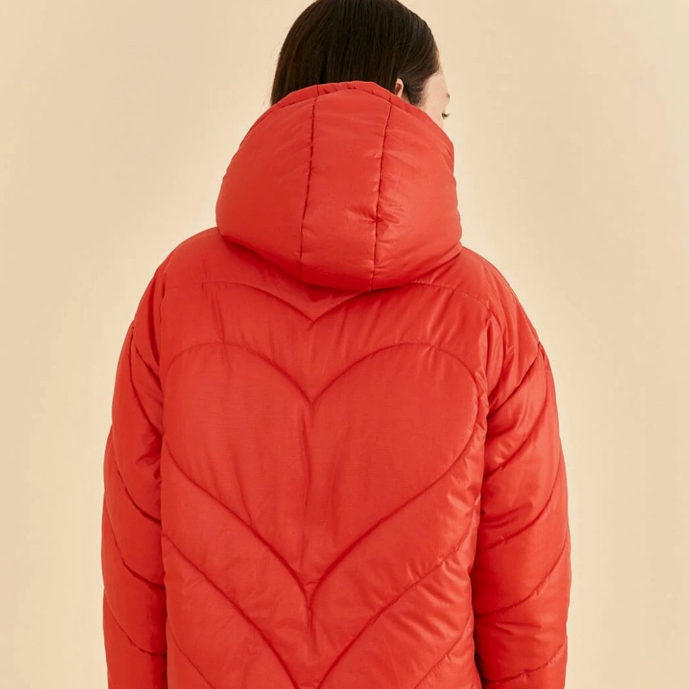 Farm Rio - Vintage Wave Reversible Puffer Jacket - size M